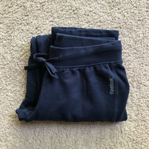 Reebok Women's Fleece Joggers/Track Pants, Size Small, Navy Blue, Polyester - Picture 10 of 10